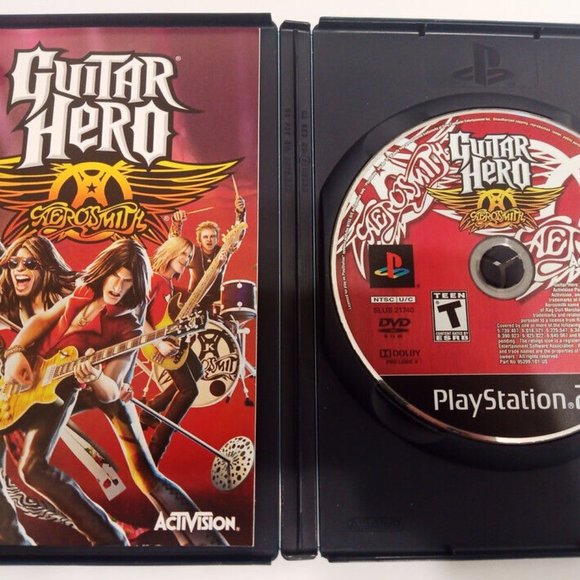 Ps2 Playstation 2 II Guitar Hero Controller Bundle 4 Games, Strap and Poster - Picture 4 of 15
